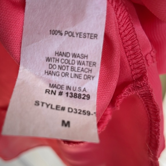 NWT Pink Halter Neck Spaghetti Strap Dress Size Medium - Picture 7 of 9